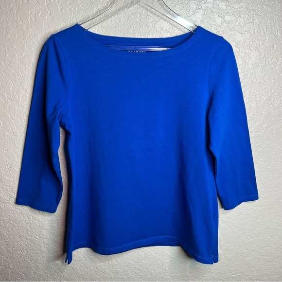 Talbots Royal Blue 3 Quarter inch top - Picture 2 of 7